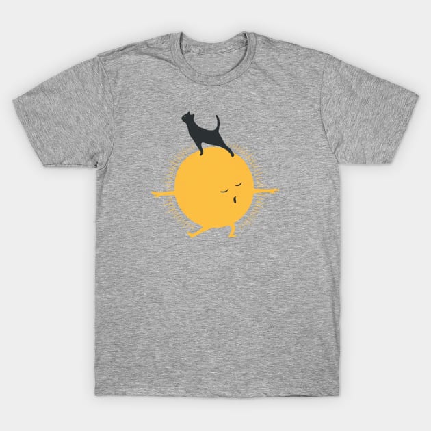 Good Meow’ing 9 II  yoga warrior T-Shirt by Chewbarber